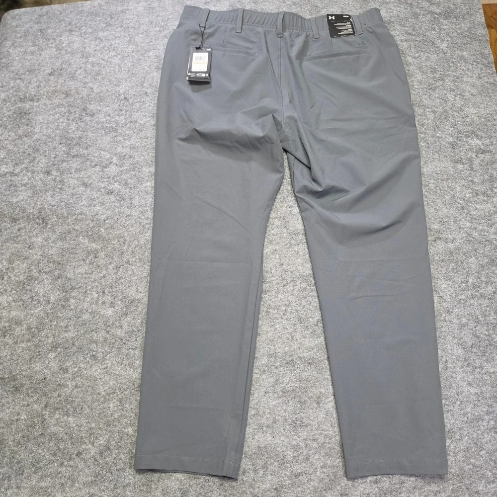 Under Armour Mens‎ Golf Tapered Pant Technical Grey 40/30 Stretch Performance